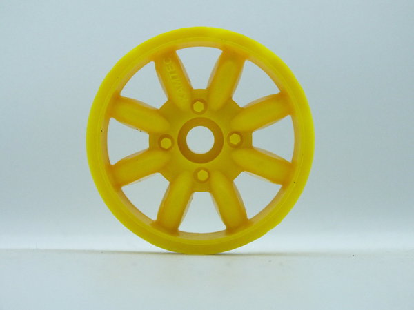 Kamtec 1:12 Minilite Front Bearing Wheels  (yellow)