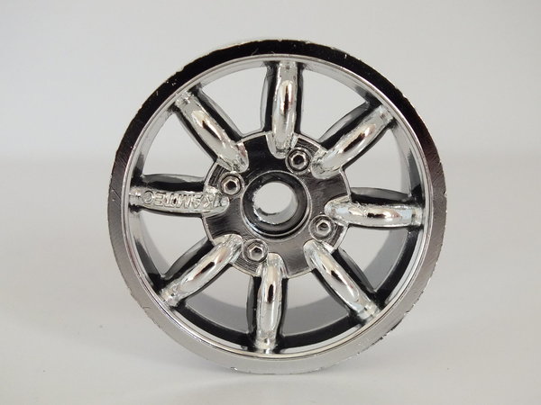 Kamtec 1:12 Minilite Front Bearing Wheels  (chrome)