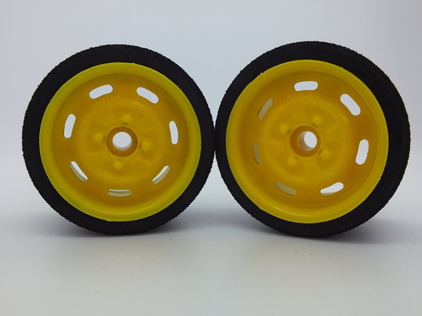 Yellow Bearing Front Steel Wheels and Tyres Trued and Glued