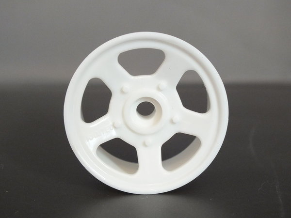 5 Spoke Bearing Front Wheel White