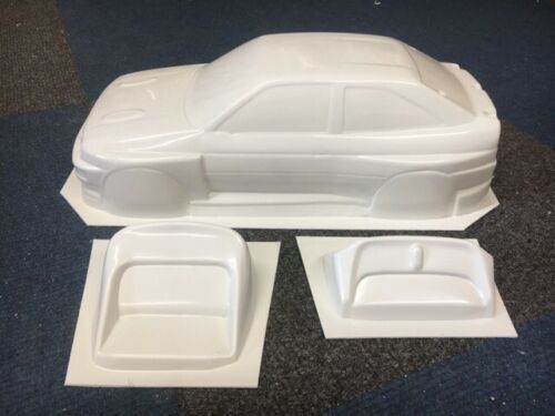 Ford Escort Cosworth Body Shell + Decal Set 1:10  White ABS