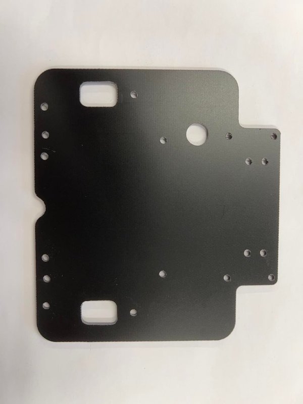 Banger Top Plate For Alloy  ESC K1 version Standard Wheelbase 2.4mm Black